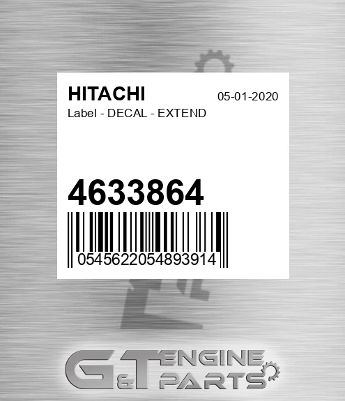 4633864 Label - DECAL - EXTEND