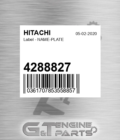 4288827 Label - NAME-PLATE