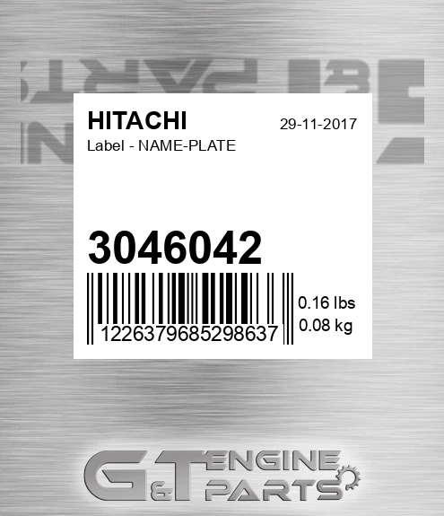 3046042 Label - NAME-PLATE
