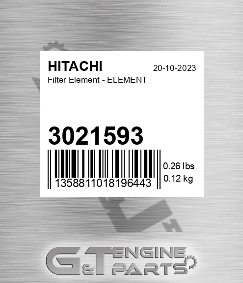 3021593 Filter Element - ELEMENT