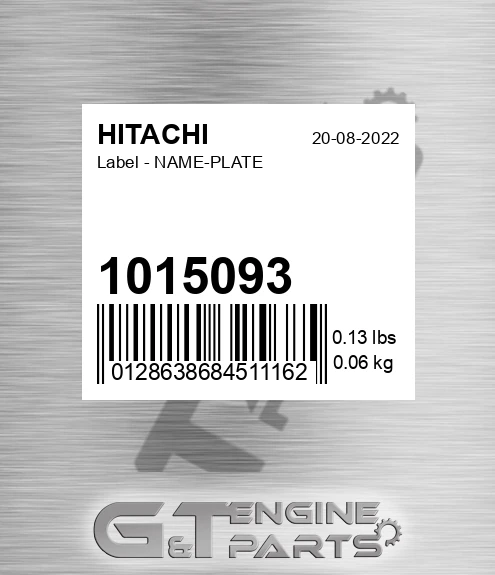 1015093 Label - NAME-PLATE