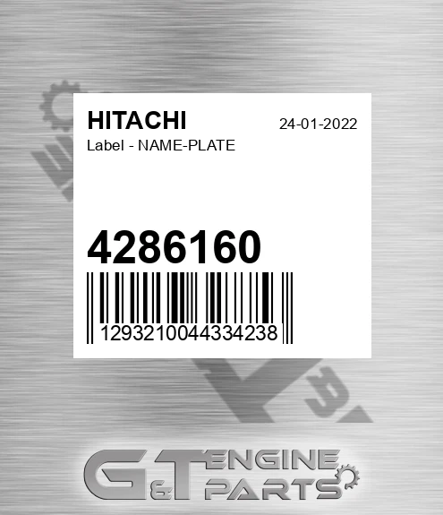 4286160 Label - NAME-PLATE