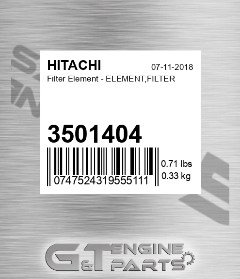 3501404 Filter Element - ELEMENT,FILTER