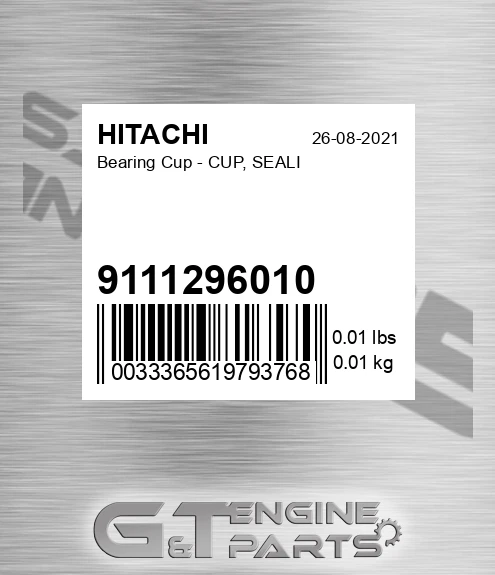 9111296010 Bearing Cup - CUP, SEALI