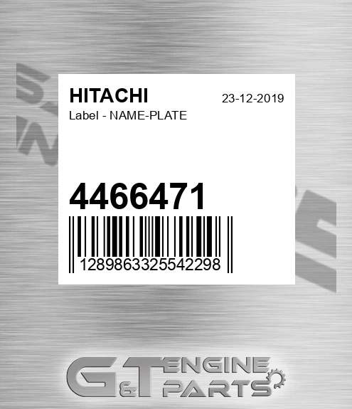 4466471 Label - NAME-PLATE