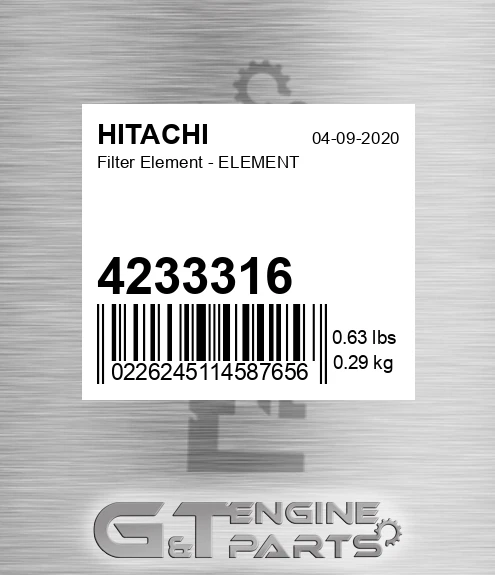 4233316 Filter Element - ELEMENT
