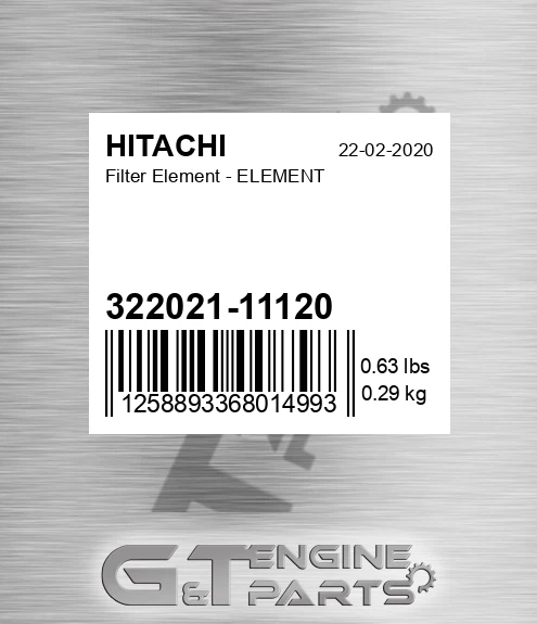 322021-11120 Filter Element - ELEMENT