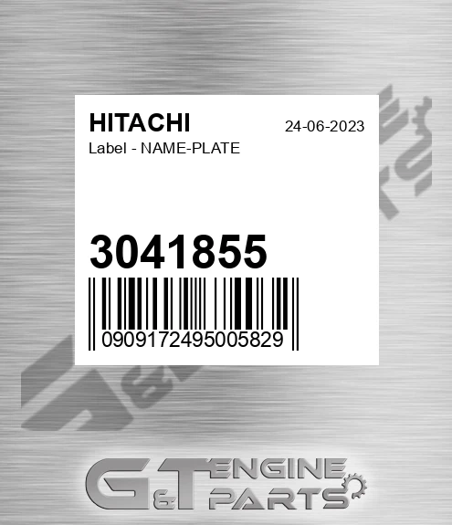 3041855 Label - NAME-PLATE