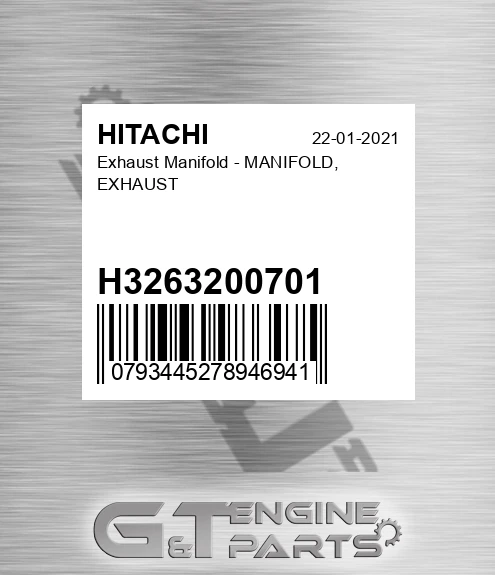 H3263200701 Exhaust Manifold - MANIFOLD, EXHAUST