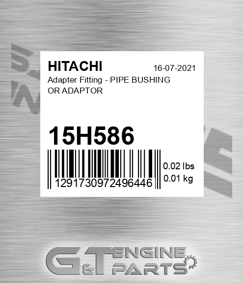 15H586 Adapter Fitting - PIPE BUSHING OR ADAPTOR