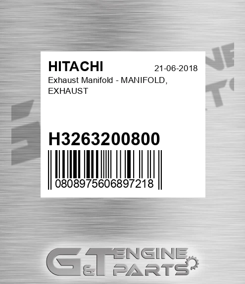 H3263200800 Exhaust Manifold - MANIFOLD, EXHAUST