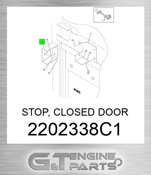 2202338C1 STOP, CLOSED DOOR