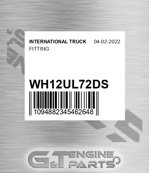 WH12UL72DS FITTING