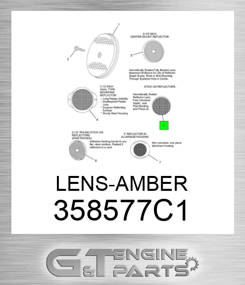 358577C1 LENS-AMBER