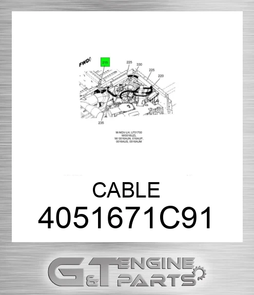 4051671C91 CABLE