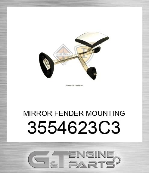 3554623C3 MIRROR FENDER MOUNTING STAINLESS STEEL SS107 LEFT made  