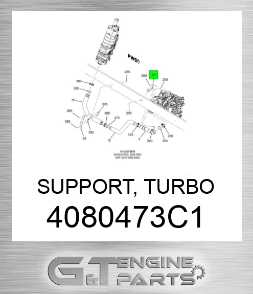 4080473C1 SUPPORT, TURBO