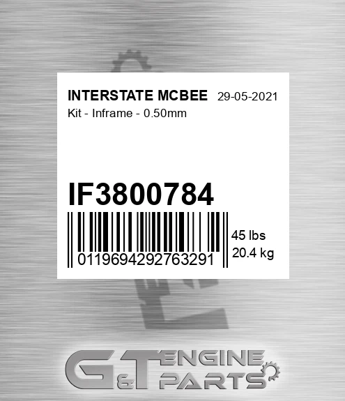 IF3800784 Kit - Inframe - 0.50mm