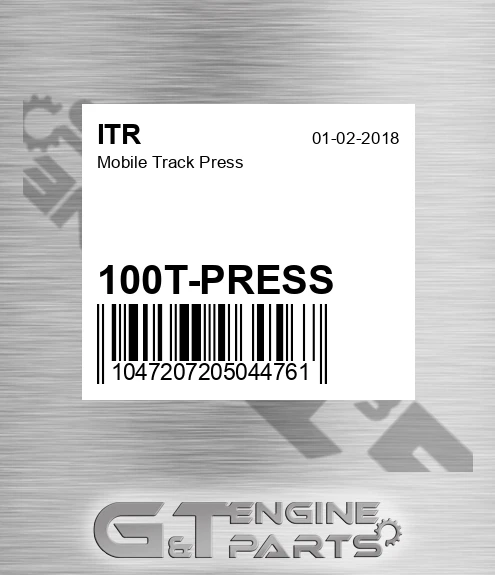 100T-PRESS Mobile Track Press