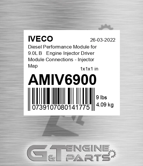 AMIV6900 Diesel Performance Module for 9.0L В Engine Injector Driver Module Connections - Injector Map Stock - 15%-30%