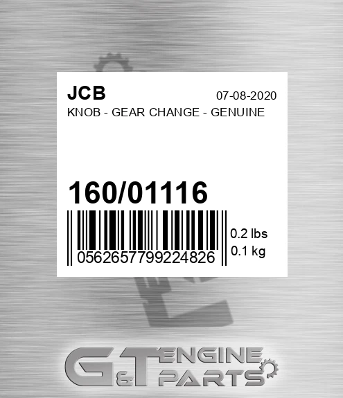 160/01116 KNOB - GEAR CHANGE - GENUINE