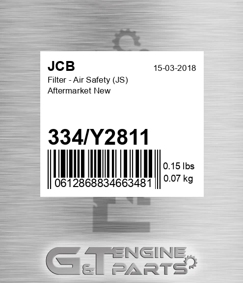 334y2811 Filter - Air Safety JS Aftermarket New