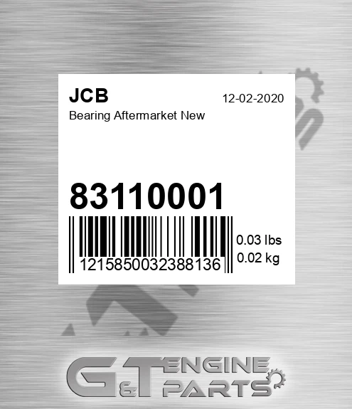 83110001 Bearing Aftermarket New