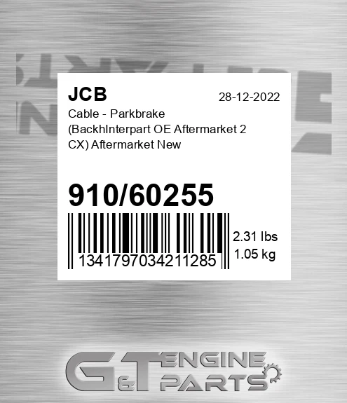 91060255 Cable - Parkbrake BackhInterpart OE Aftermarket 2 CX Aftermarket New