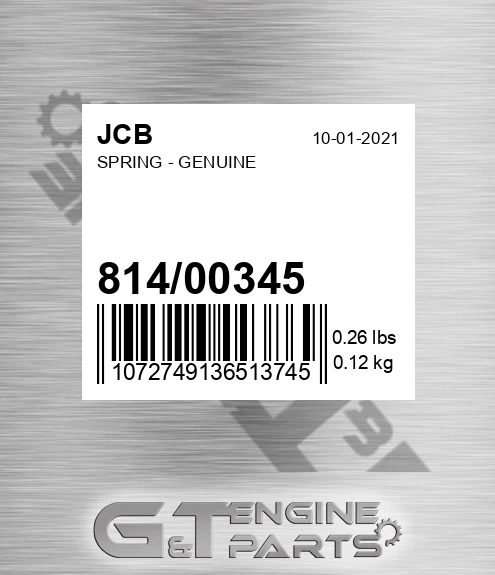 814/00345 SPRING - GENUINE