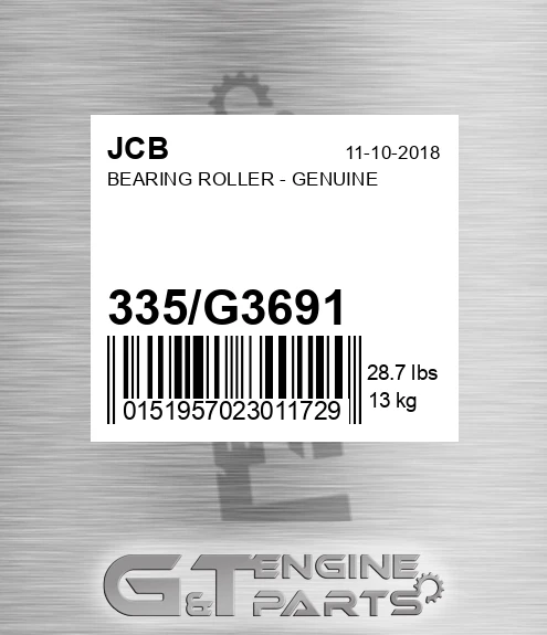 335/G3691 BEARING ROLLER - GENUINE