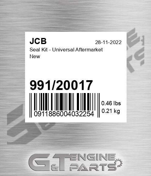99120017 Seal Kit - Universal Aftermarket New