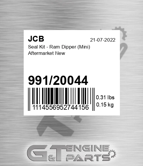 99120044 Seal Kit - Ram Dipper Mini Aftermarket New