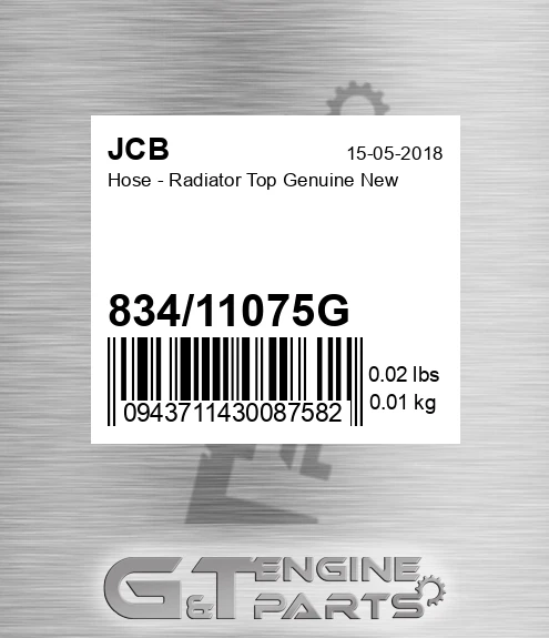83411075g Hose - Radiator Top Genuine New