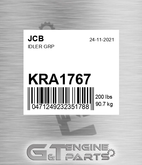 KRA1767 IDLER GRP