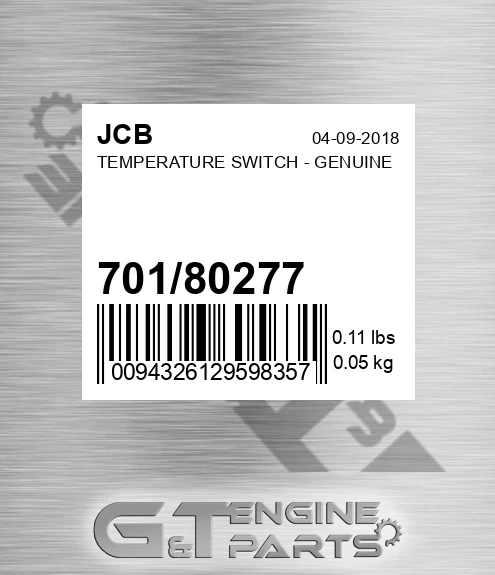 701/80277 TEMPERATURE SWITCH - GENUINE