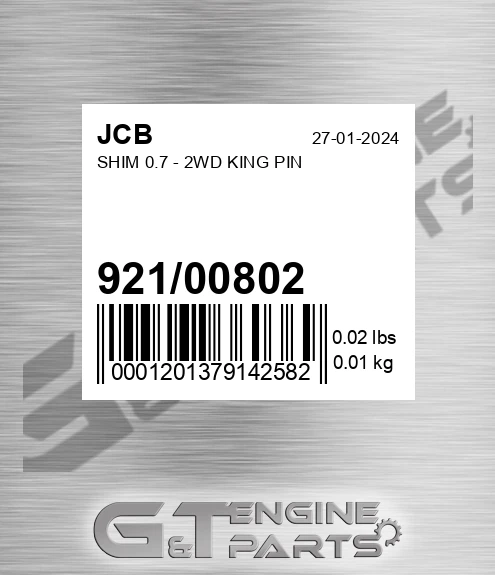 921/00802 SHIM 0.7 - 2WD KING PIN