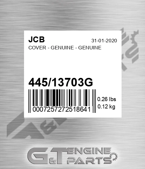 445/13703G COVER - GENUINE - GENUINE
