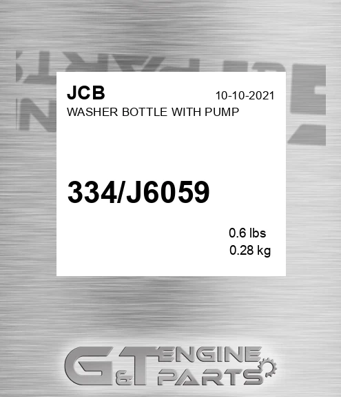 334/J6059 WASHER BOTTLE WITH PUMP