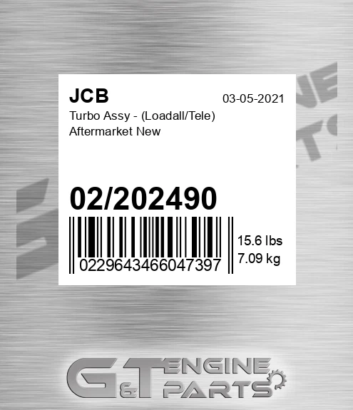 02202490 Turbo Assy - Loadall/Tele Aftermarket New