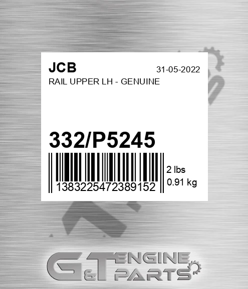 332/P5245 RAIL UPPER LH - GENUINE