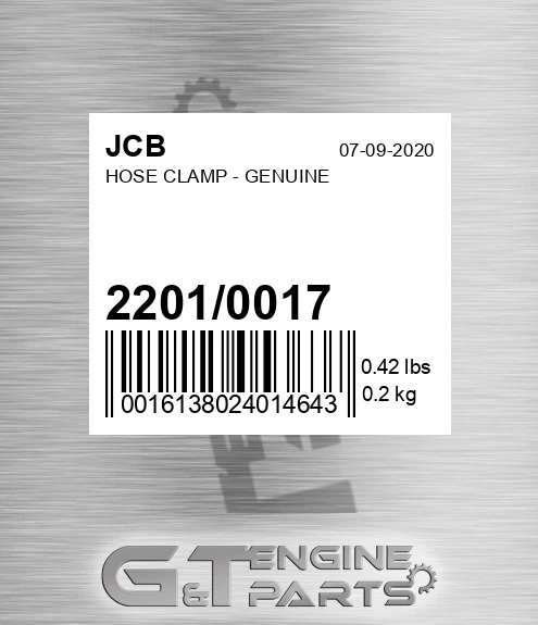 2201/0017 HOSE CLAMP - GENUINE