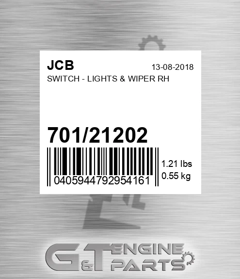 701/21202 SWITCH - LIGHTS & WIPER RH