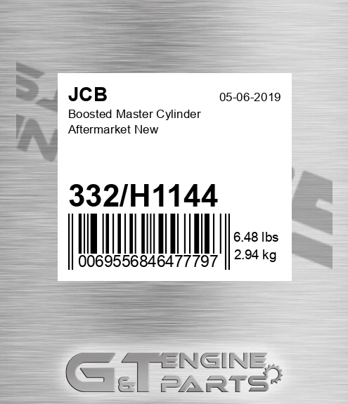 332h1144 Boosted Master Cylinder Aftermarket New