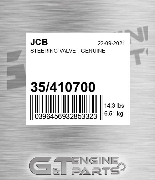 35/410700 STEERING VALVE - GENUINE