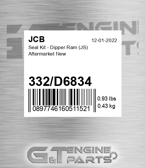 332d6834 Seal Kit - Dipper Ram JS Aftermarket New