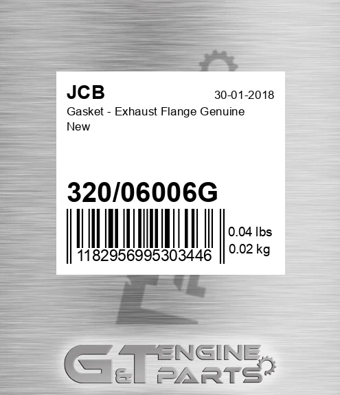 32006006g Gasket - Exhaust Flange Genuine New
