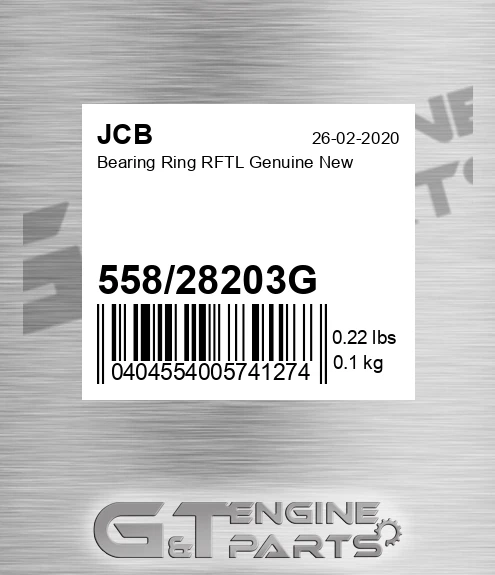 55828203g Bearing Ring RFTL Genuine New