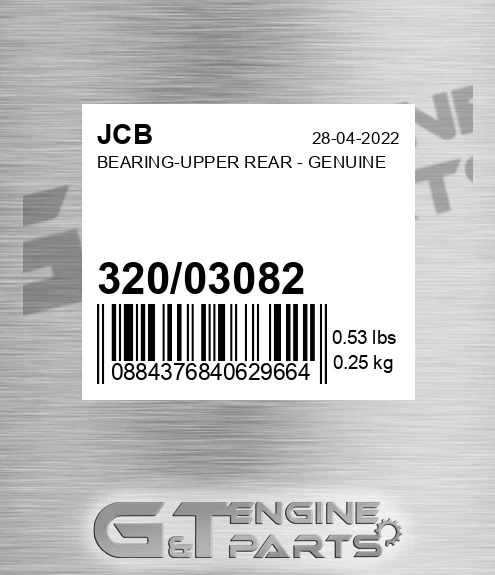 320/03082 BEARING-UPPER REAR - GENUINE