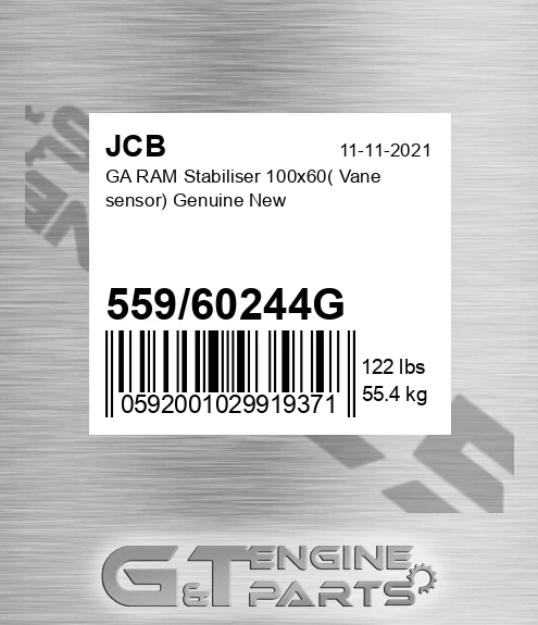 55960244g GA RAM Stabiliser 100x60 Vane sensor Genuine New