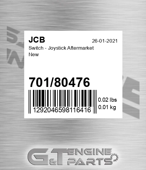 70180476 Switch - Joystick Aftermarket New